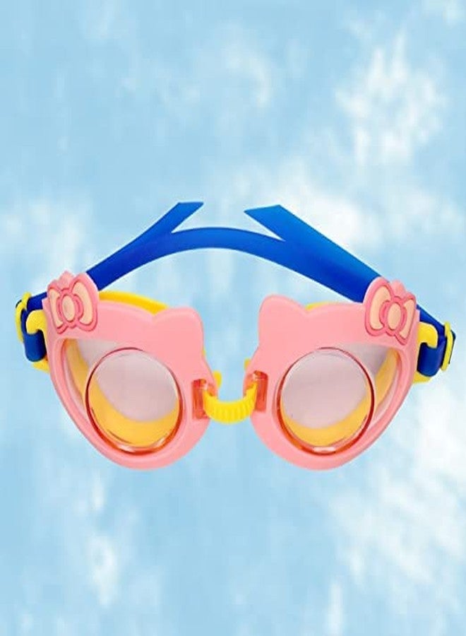 KAVIN Adjustable Size Cute Design Swimming Goggles Pool Party Swimming Eye Wear For Kids Boys And Girls Random Colours Pack Of 1 (M10) - Image 5